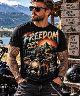 Freedom Motorcycle T shirt