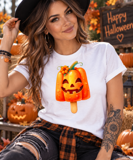 Halloween Pumpkin Popsicle T Shirt