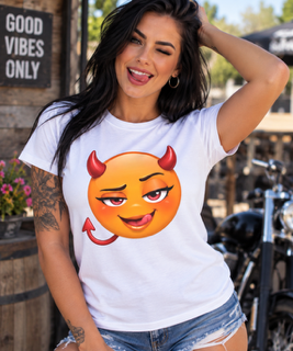 Emoji Cheeky little devil T shirt