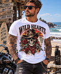 Skull Wild Hearts T shirt