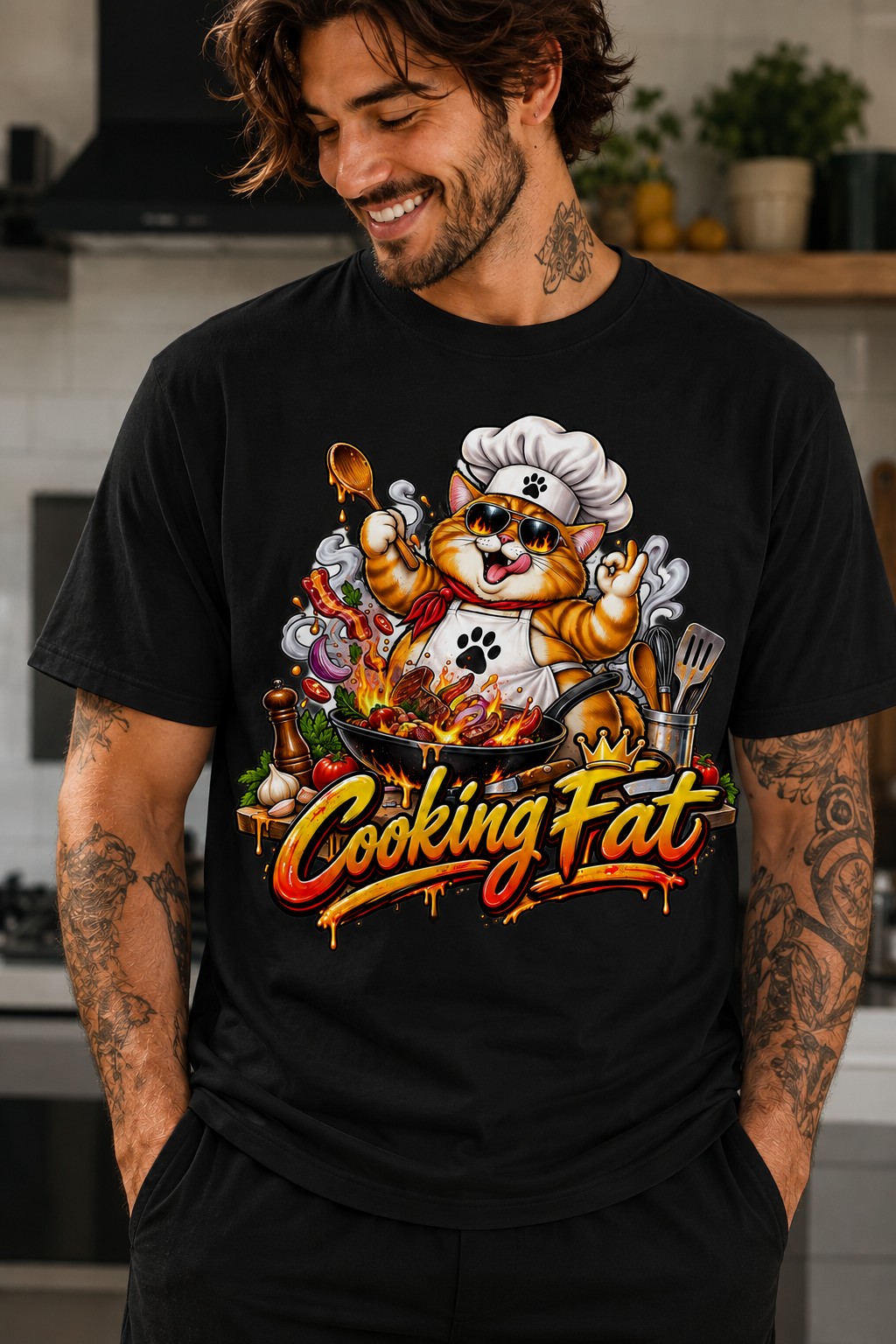 Cooking Fat black mockup