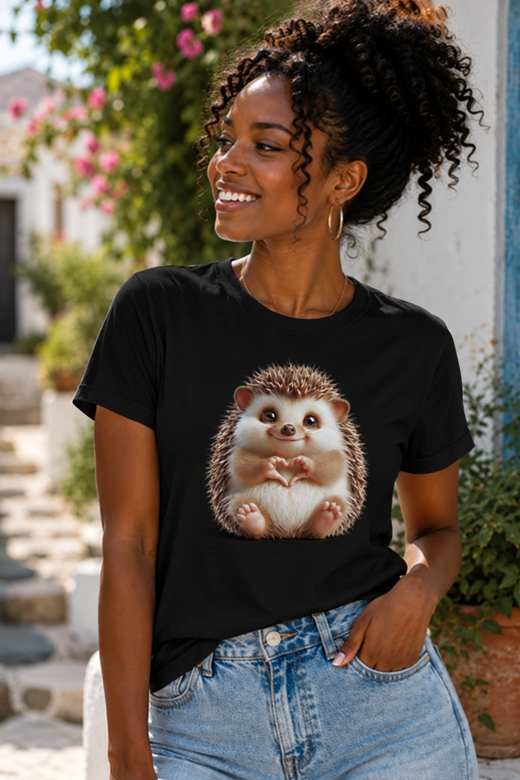 Hedgehogs black mockup