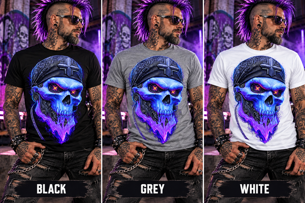 Neon Revenant Cotton Graphic T-Shirt