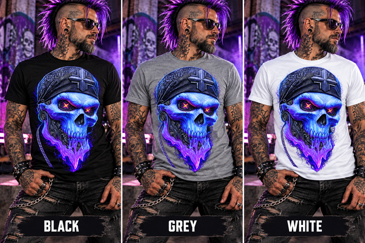 Neon Revenant Cotton Graphic T-Shirt