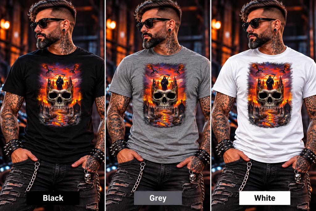 Reaper's Dominion Cotton Graphic T-Shirt