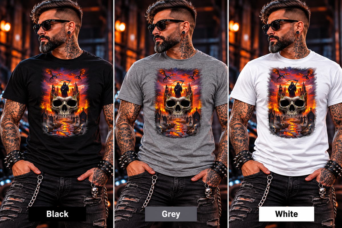 Reaper's Dominion Cotton Graphic T-Shirt