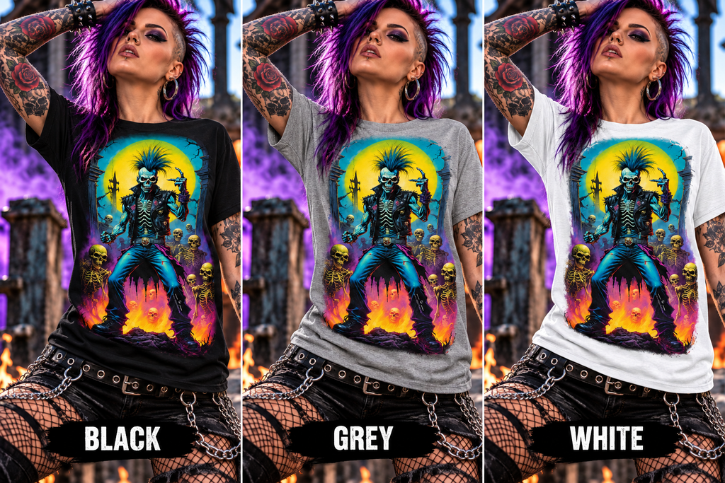 Graveyard Riot Cotton Graphic T-Shirt