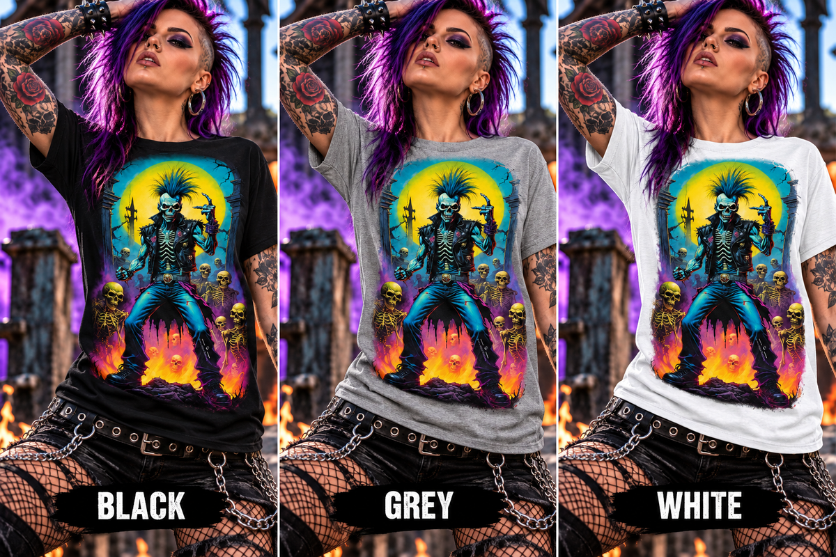 Graveyard Riot Cotton Graphic T-Shirt