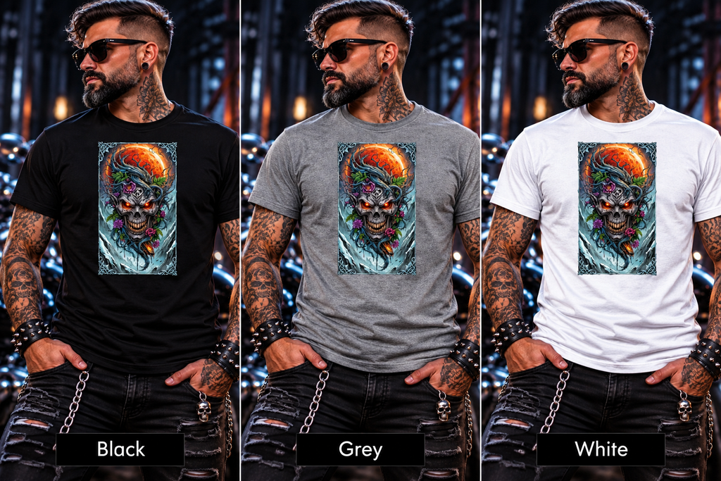 Bloodmoon Bloom Cotton Graphic T-Shirt