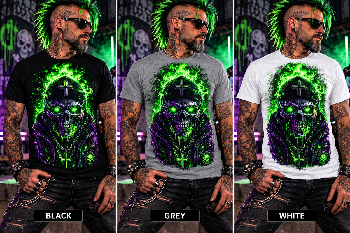 Toxic Halo Cotton Graphic T-Shirt