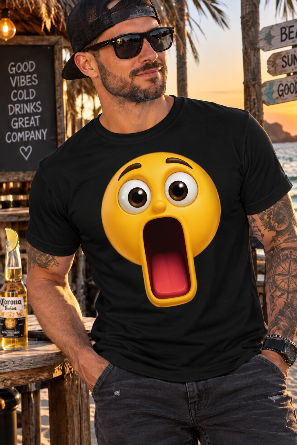 Emoji Jaw Dropping T shirt