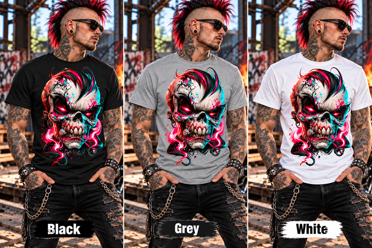 Neon Havoc Cotton Graphic T-Shirt